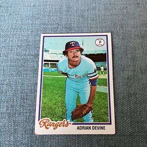 1978 Topps Texas Rangers Baseball Card Trading Card